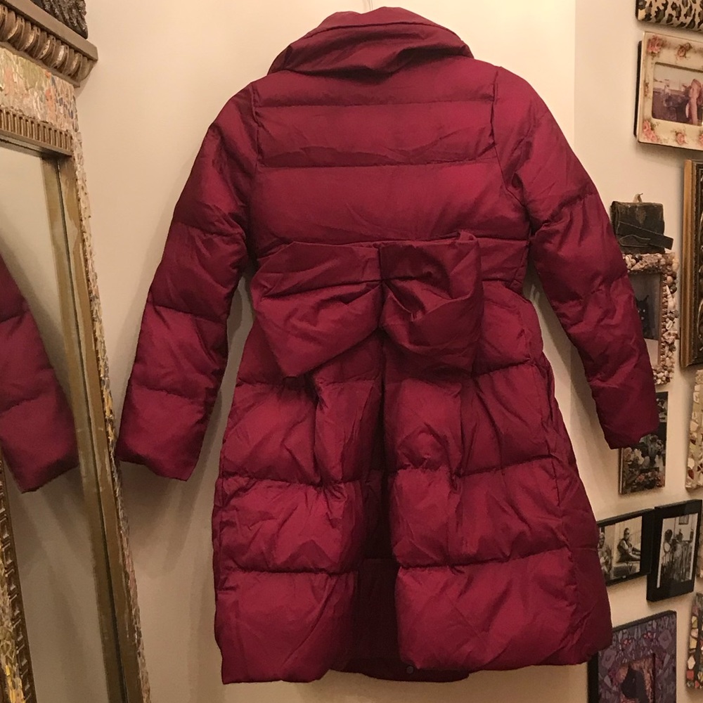 StyleWE puffer Coat with Oversized Bow